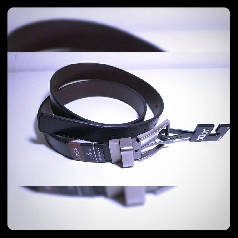 Men's Reversible Leather Belt